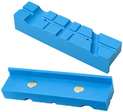 Dailygoods- Vise Kaak Pads Duurzaam - Magnetische Covers - Multi-Groove Ontwerp - Universele Bankschroef - Zachte Kaken - Eenvoudig te Installeren - Bankschroefkaken