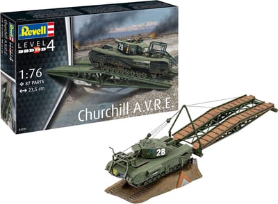 Revell Modelbouwpakket Militaire voertuigen - 03297 Churchill A.V.R.E. Plastic - 1:76 - Modelbouw