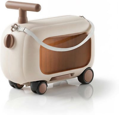 Kinder Koffer - Rij Koffer - Reizen met kinderen - 90 Graden Opvouwbaar - 47x32x24 cm - Bruin