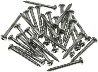30 Stuks RVS Phillips Vintage Style Gitaar Tremolo Bridge Bevestigingsschroeven voor Fender Stratocaster