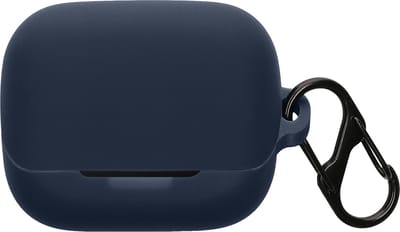 kwmobile cover voor oordopjes case - geschikt voor Anker Soundcore K20i - Trendy beschermhoes draadloze oordopjes in donkerblauw