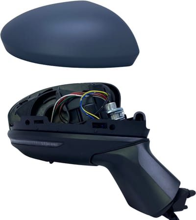 BILMAX Rechter Buitenspiegel Vervanging voor Renault Clio 5 2020–2024, Elektrisch Verstelbaar, Verwarmd, Met Richtingaanwijzer, Met Temperatuursensor, Gegrond, 9-Pins (Passagierszijde)