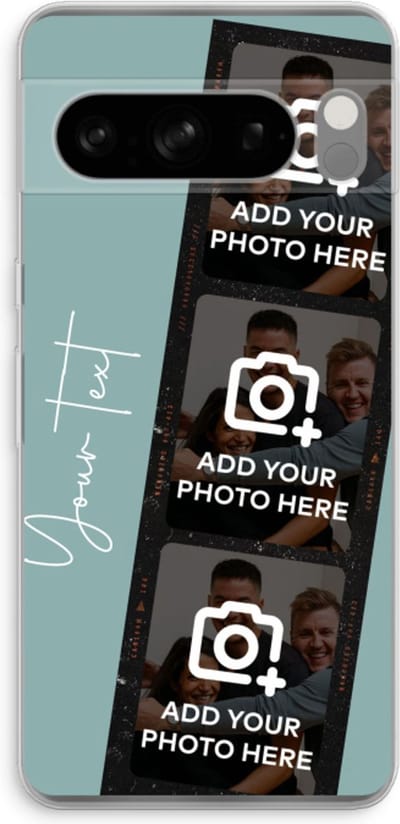 Gepersonaliseerd - Case Company® - Hoesje geschikt voor Google Pixel 8 Pro hoesje - Filmrol N°1 - Soft Cover Telefoonhoesje - Bescherming aan alle Kanten en Schermrand