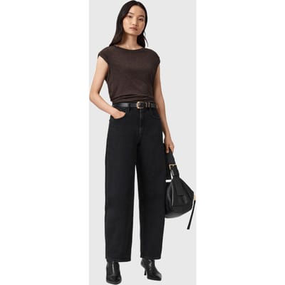 AllSaints West Shimmer Tank Torte Brown Taglia: XS | Maglie Sportivi Outlet | Donna | Marrone