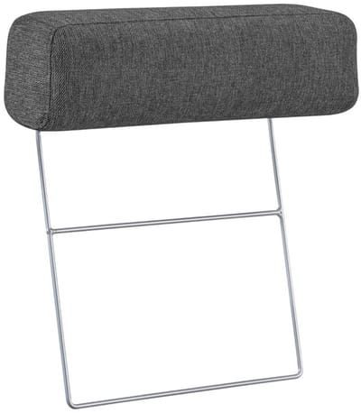 Dimehouse Hoofdsteun antraciet bankstel stof - Aniko - Stof - Modern - 240x88x93 cm