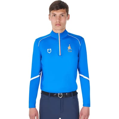 Polo voor paardrijden met lange mouwen Equestro X Fise