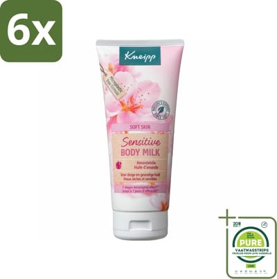 Kneipp - Body lotion - Soft Skin - Amandelbloesem - 200 ml - Voordeelverpakking - 6 stuks - Lichaamslotion - Gevoelige huid