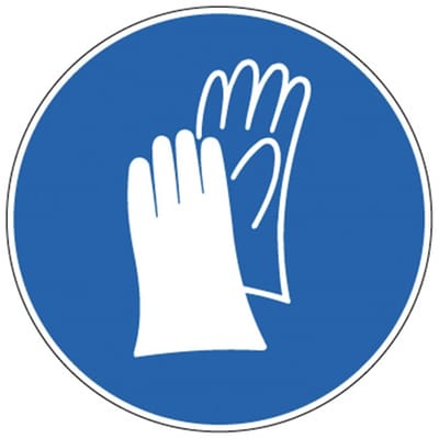 Picto Veiligh. Handsch. Verpl. Sticker 90 Mm 800211