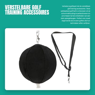 Dailygoods- Golfball - Verstelbaar Trainingsaccessoire - Opblaasbare Golfbal - PVC - Schommelhouding Correctie - Effectieve Swing Verbetering - Golftrainer