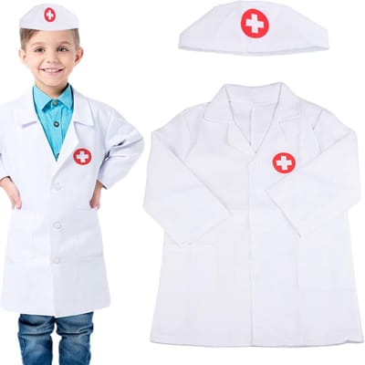 Kinderarts Labjas met Doktersset voor Rollenspel, Speelgoed voor Jongens en Meisjes, Artsen en Verpleegkundigen Accessoires