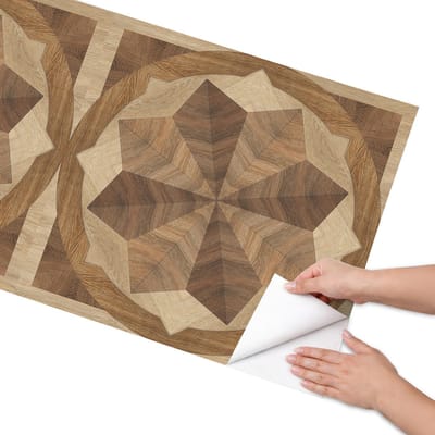 Coloray Meubel Wrap Folie - Bruin Meubelfolie - 65x130 cm - Decoratiefolie Zelfklevend Houten wielen - Meubelfolie Zelfklevend - Rustiek Meubelfolie - Wrapfolie Keuken - Wanddecoratie - Achtergronden en patronen
