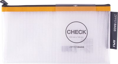 APLI zipper bag Check - 230 x 130 mm - 1 stuk