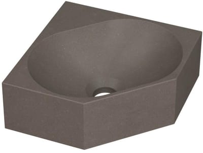 INK - Hoekfontein Quartz Zonder Kraangat - 270x270x100 mm - Quartz Beton
