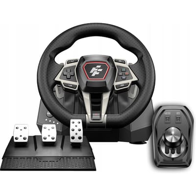 Stuurwiel 900° PC/PS4/PS5/XBOX met LED + 3 pedalen, 6 versnellingen IMOLA FLASHFIRE