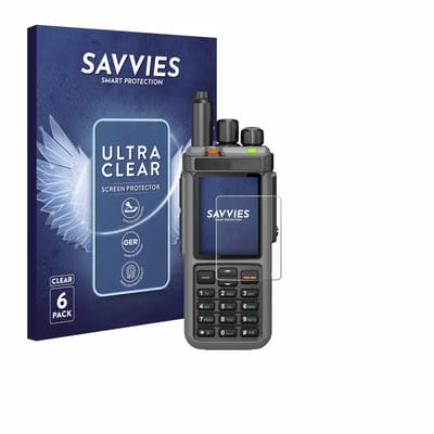 Savvies - Screenprotector voor Radtel RT-880 - Folie Beschermfolie transparant 6 Stuks