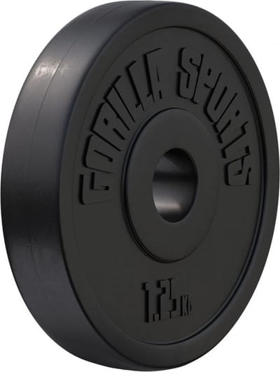 Gorilla Sports Gewichtsschijf - Halterschijf - Kunststof - 30 mm - 1,25 kg