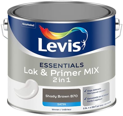 Levis - Essentials Lak & Primer Mix - Shady Brown B70 - Mengverf - 2,5 L