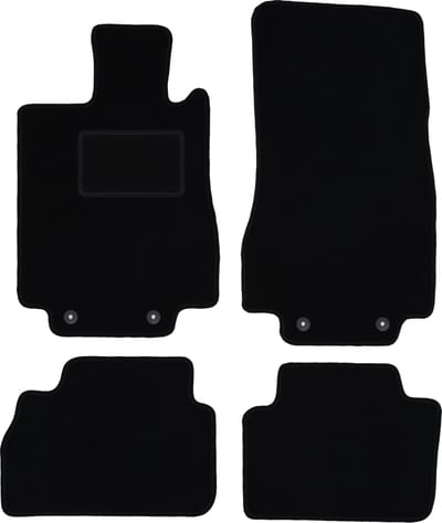 Zwarte veloursmatten voor: Mercedes S W220 sedan kort (1998-2005)