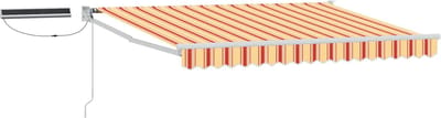 vidaXL - Elektrisch - Uitschuifbare - Zonneluifel - Meerkleurig - 3,5 - x - 2 - m