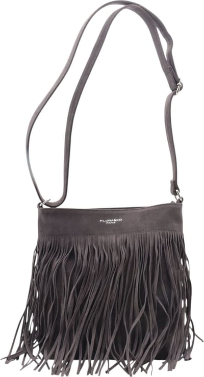 Flora&Co - Handtas - Crossbodytas - Suede look - grijs