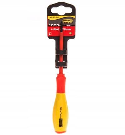 kapsel Schroevendraaier PH0x75mm 1000V Cr-V