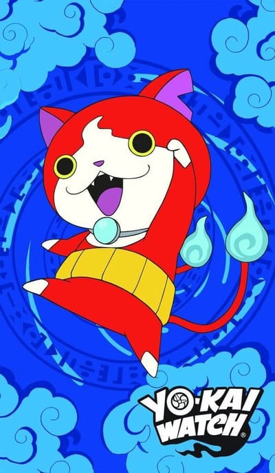 Yo-Kai Watch Gang - Strandlaken - 70 x 120 cm - blauw
