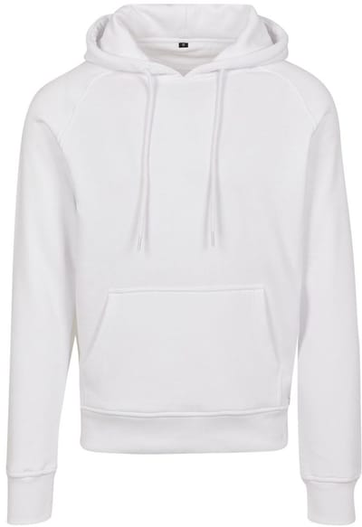 Build Your Brand - Raglan Sweat Hoodie - White maat 3XL