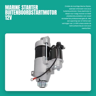 Dailygoods - Marine Starter - Buitenboordstartmotor - 12V - 1,4 KW - 13 Tandensplines - Vervanging voor 115ELPT - Geschikt voor 4 slag motoren