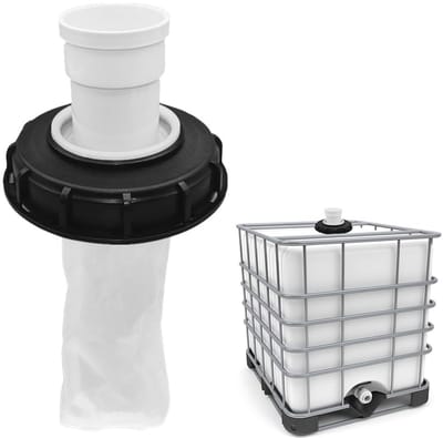 Dailygoods- Regenwaterfilter Hoogwaardige Nylon - IBC Vervangfilter - Wasbaar - 163 mm - Geschikt voor Ton - Eenvoudig te Reinigen - Waterfilter
