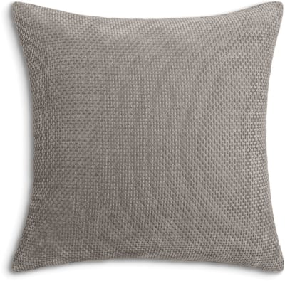 Heckettlane Sierkussen Velours Panama - Taupe Grey - Sierkussens 48x48 cm - 100% Polyester Velours - Inclusief Binnenkussen