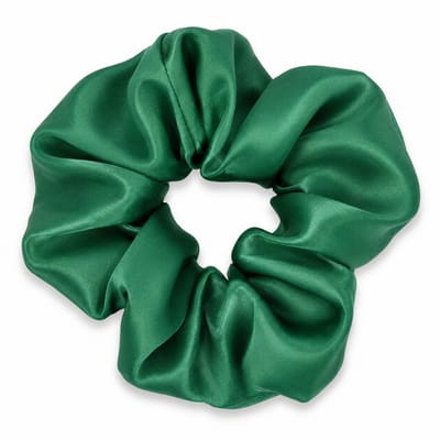 Lajetti - 100% Zijden Scrunchie Groen - Moerbei Zijde Haarelastiek