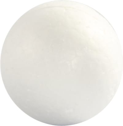 Ballen, d 3 cm, wit, 10 stuk/ 1 doos