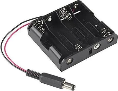 OTRONIC® 4x AA batterijhouder met DC jack (6V)