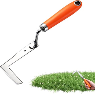 Gras Trekker - Onkruidverwijderaar Tuin - Bestrating Onderhoud - Duurzaam Roestvrij Staal - 27 x 7 x 5 cm