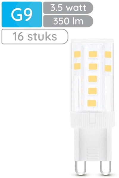 Modee LED Lamp G9 - 3.5W 4000K 350 LM 230V - LED Lamp insteek - Wit Licht - 16 stuks