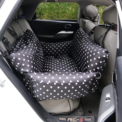 Honden autostoel - Hondenverhoger autostoel - Veilig reizen met hond - Afneembaar en wasbaar - 76 x 52 cm