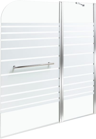 TUAPI - Douchescherm - Zilver - 140 x 120 cm - Veiligheidsglas
