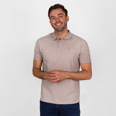 Q1905 Polo shirt willemsdorp zand melange