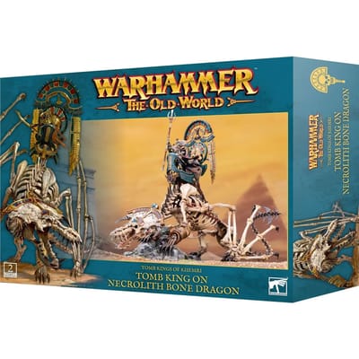 Figurine Games Workshop Warhammer ToW - Tomb Kings of Khemri Roi des Tombes / Prêtre Liche sur Dragon d'Os Nécrolithe