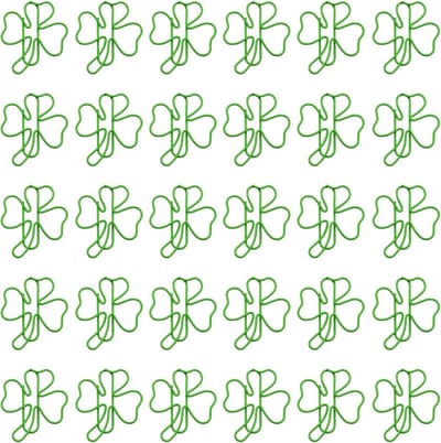 30 Stuks Paperclips Driebladig Klavertje, Metalen Paper Clips, Grote Paperclips, Schattige Paperclips voor School, Kantoor, Kantoorbenodigdheden, Documenten, Cre
