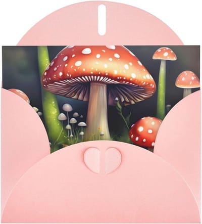 Wenskaarten - Parelmoer kaarten - Berichten versturen - Luxe parelmoer papier - 105 cm gevouwen - Roze