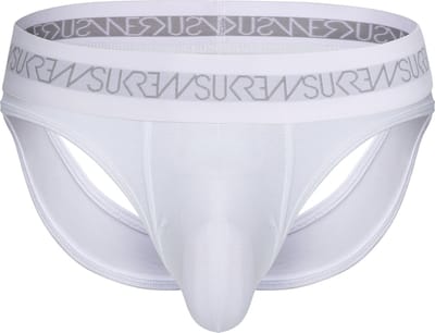 SUKREW V-Thong White - MAAT XL - Heren Ondergoed - String voor Man - Mannen Thong