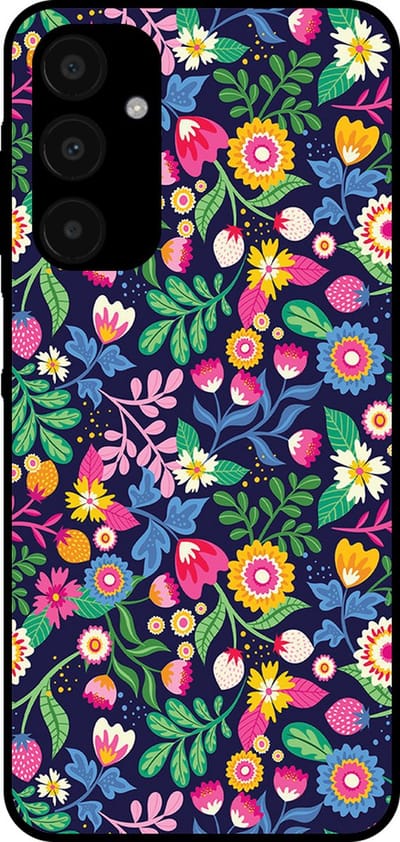 Smartphonica Telefoonhoesje geschikt voor Samsung Galaxy A25 met bloemen opdruk - TPU backcover case flower design geschikt voor Samsung Galaxy A25