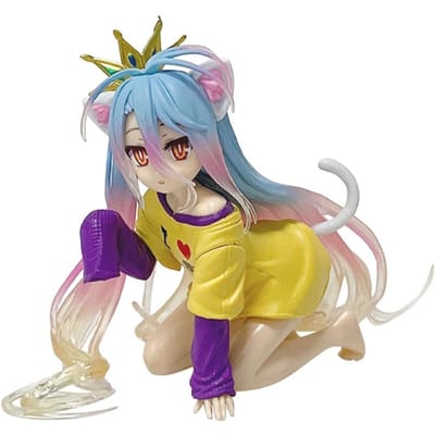 NO GAME NO LIFE Shiro Anime Figuur Actiemodel Speelgoed Collectie Cadeau voor Fans gray