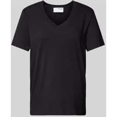 T-shirt met V-hals, model 'ESSENTIAL'