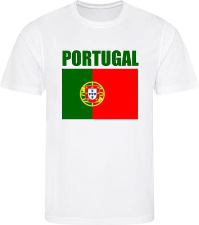 WK - Portugal - T-shirt Wit - Voetbalshirt - Maat: S - Wereldkampioenschap voetbal