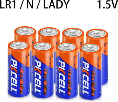 LR1 Alkaline 1.5V Batterij - N - Lady - E90 - Perfect voor Afstandsbedieningen, Speelgoed, Rookmelders & Meer - Milieuvriendelijk Verpakt - 8 Stuks