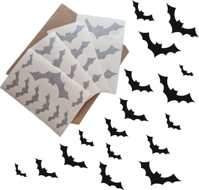 Zelfklevende raamstickers Vleermuizen – Halloween decoratie set 20-delig – Permanente raamdecoratie voor binnen en buiten