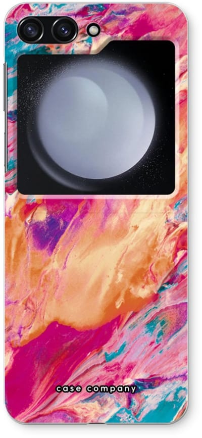 Case Company® - Hoesje geschikt voor Samsung Galaxy Z Flip5 hoesje - Pastel Echoes - Soft Cover Telefoonhoesje - Bescherming aan alle Kanten en Schermrand