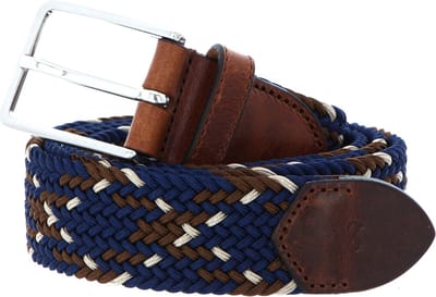 SADDLER Riem Marstrand Belt W90 Navy-Brown-Ecru Blauw Veelkleurig
